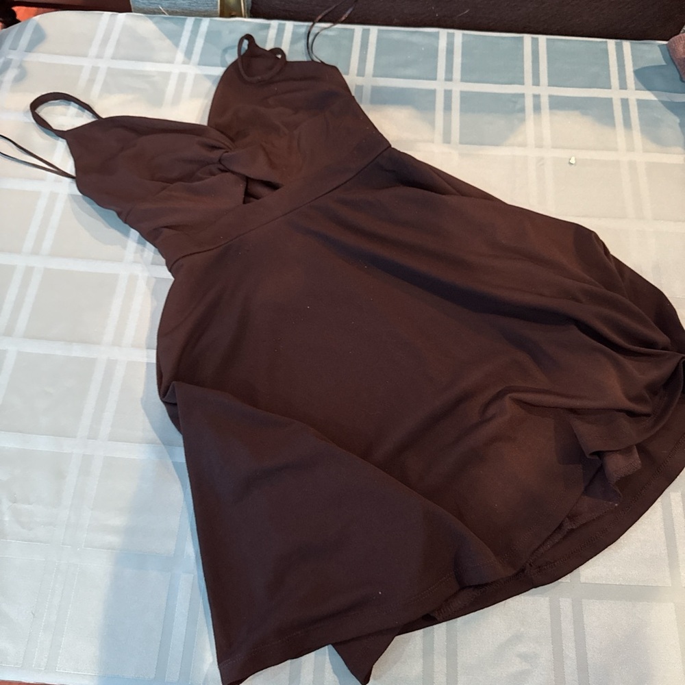 Francesca's Collections Black Midi Dress